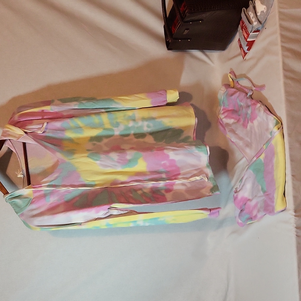BIB, tie die light fleece set , large